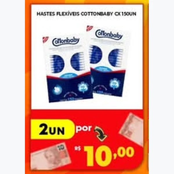 Hastes Flexíveis Cottonbaby 150 un