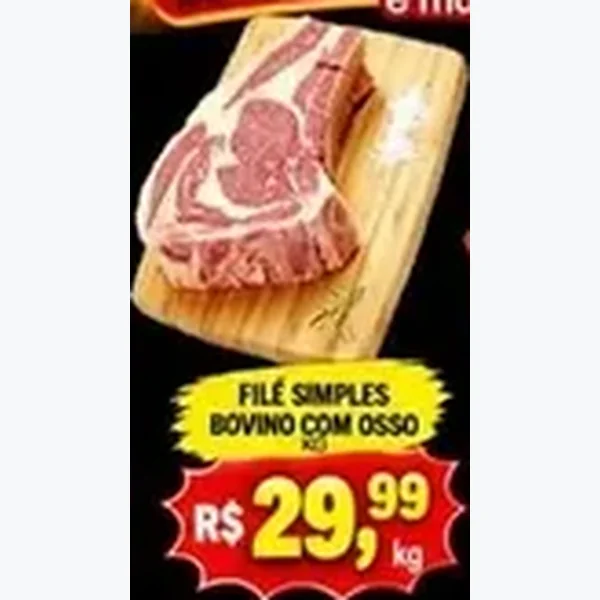 Filé Simples Bovino com Osso