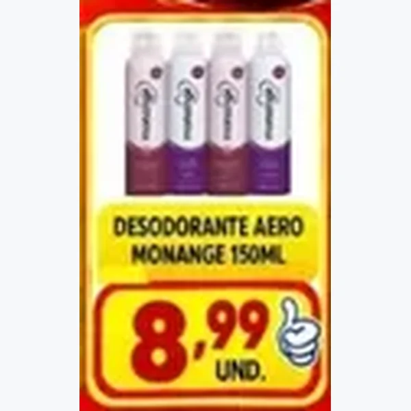 Desodorante Aero Monange 150 ml