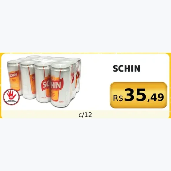 Cerveja Schin 12 un × 269 ml