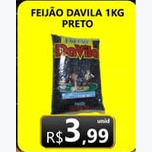Feijão Preto Davila 1 kg