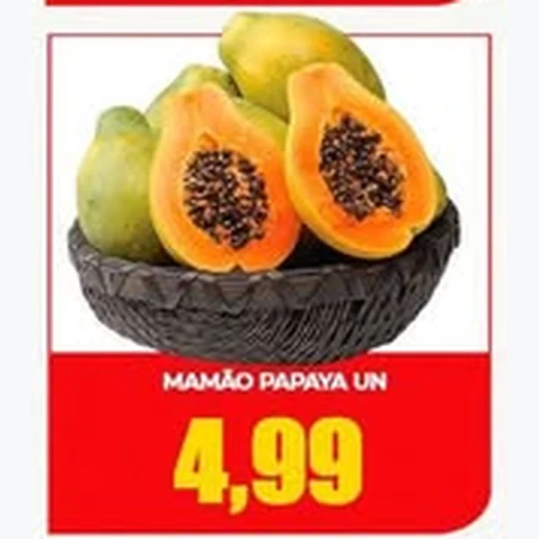 Recorte do encarte de Mamão Papaya