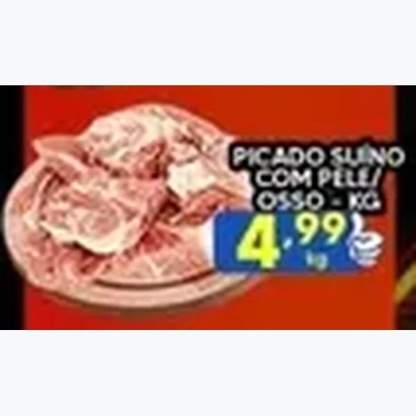 Recorte do encarte de Picado Suíno com Pele/osso