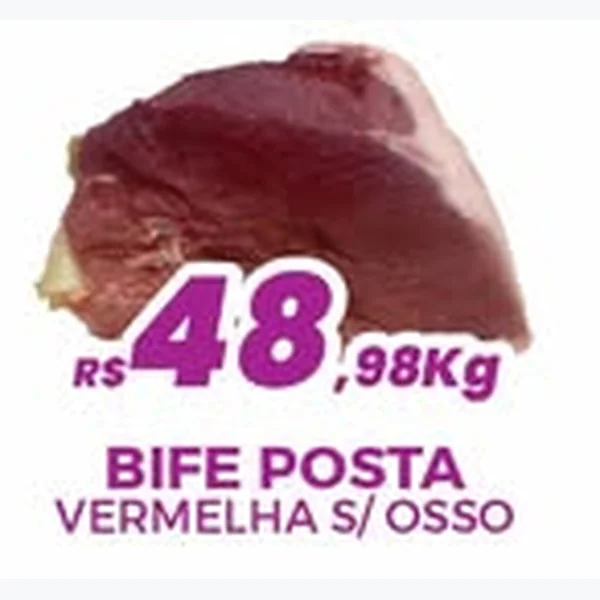 Bife Posta Vermelha sem Osso