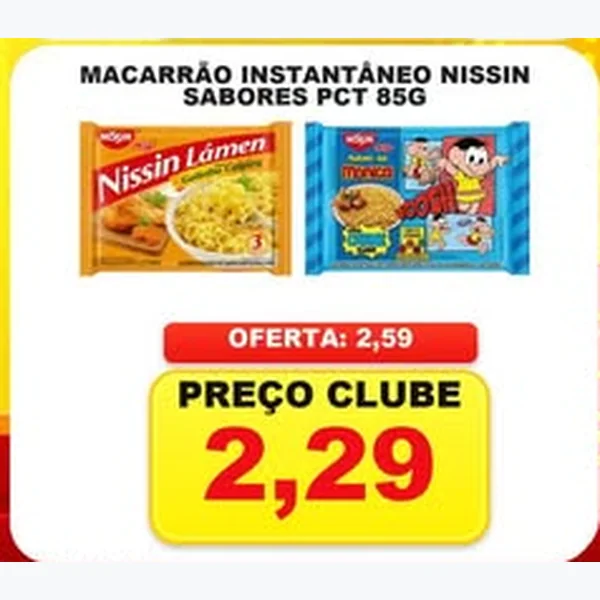 Macarrão Instantâneo Nissin 85 g