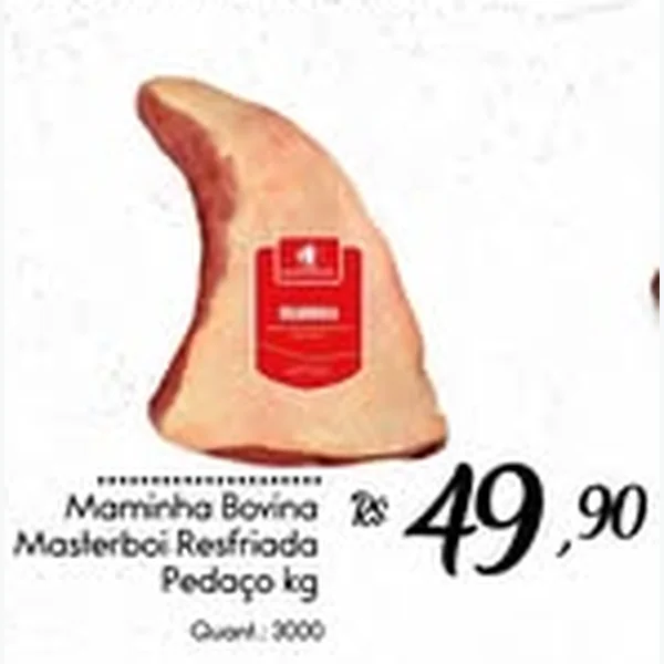Recorte do encarte de Maminha Bovina Pedaço Masterboi