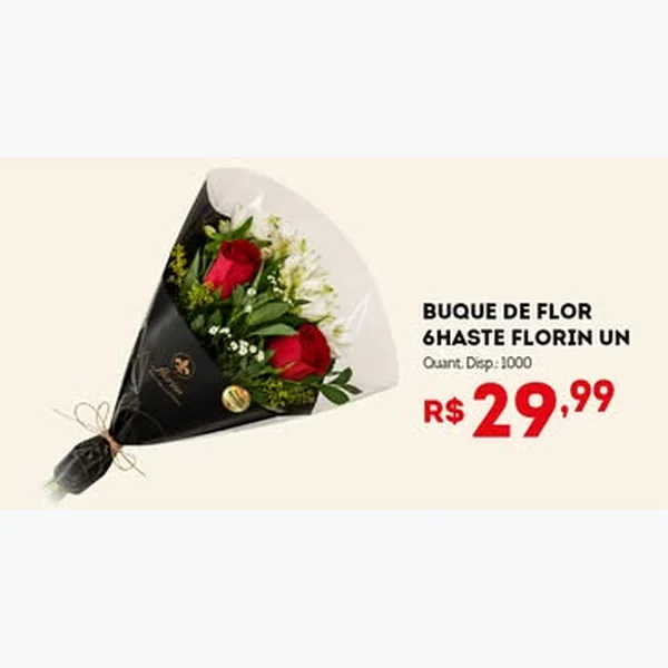 Buque de Flor 6 Haste Florin