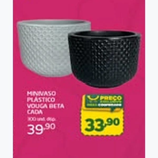 Recorte do encarte de Vaso Plástico Beta Vouga