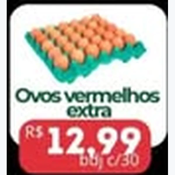 Ovos Vermelhos Extra 30 un