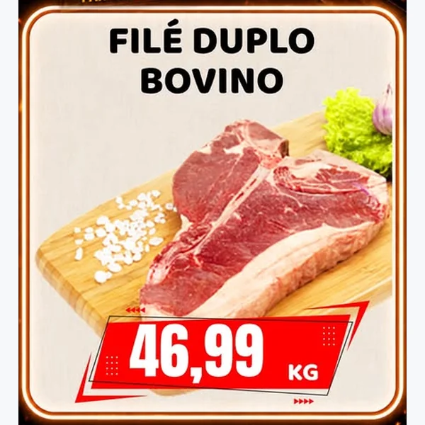 Recorte do encarte de Filé Duplo Bovino