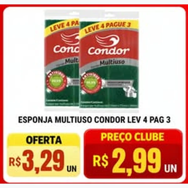Recorte do encarte de Esponja Multiuso Condor