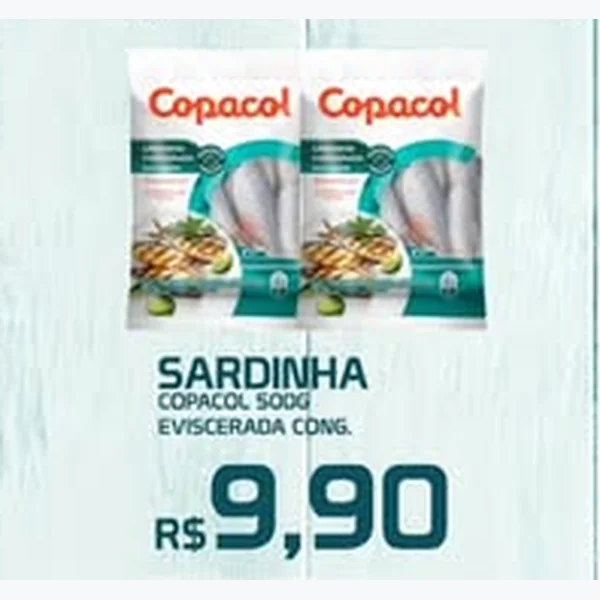 Sardinha Eviscerada Cong. Copacol 500 g