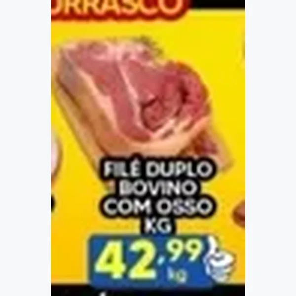 Recorte do encarte de Filé Duplo Bovino com Osso