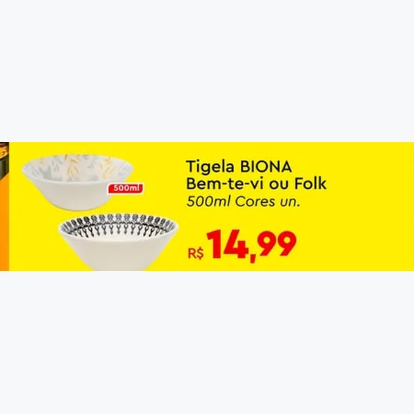 Recorte do encarte de Tigela Bem-te-vi Biona 500 ml