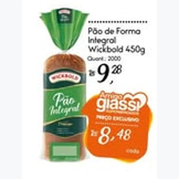 Pão de Forma Integral Wickbold 450 g