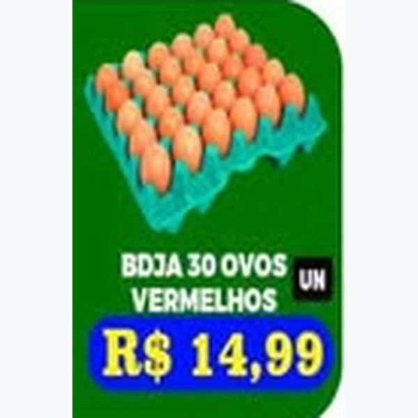 Recorte do encarte de Ovos Vermelhos 30 un