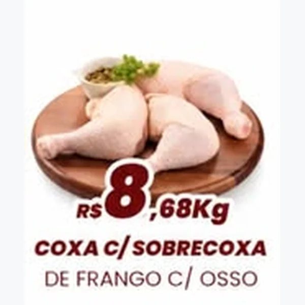 Recorte do encarte de Coxa e Sobrecoxa de Frango
