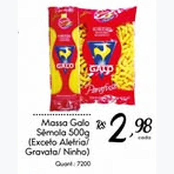 Massa Sêmola Galo 500 g