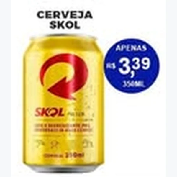 Recorte do encarte de Cerveja Skol 350 ml