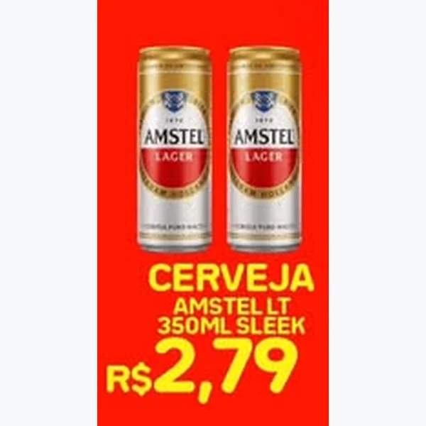 Cerveja Lager Amstel 350 ml