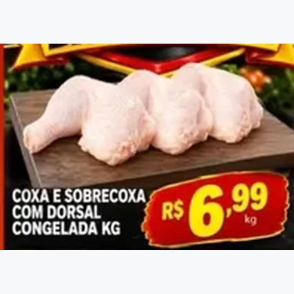Coxa e Sobrecoxa com Dorsal Congelada