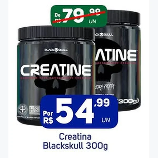 Recorte do encarte de Creatina Blackskull 300 g