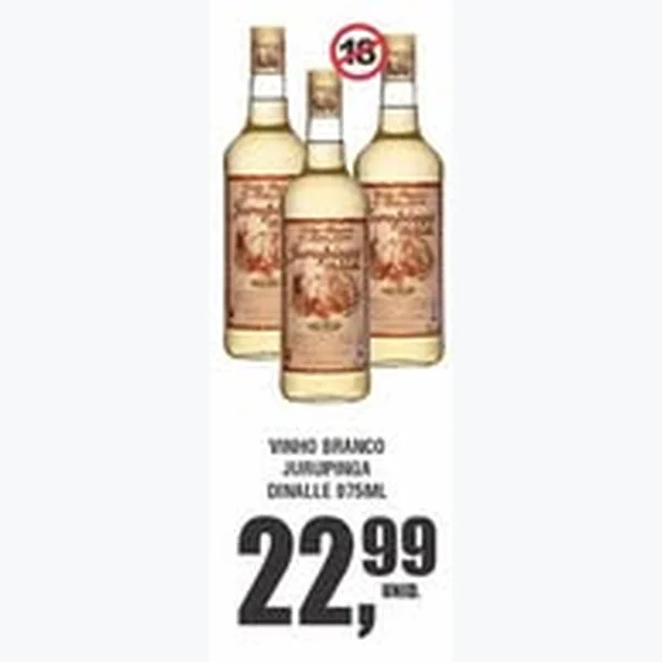 Recorte do encarte de Vinho Branco Jurupinga 975 ml