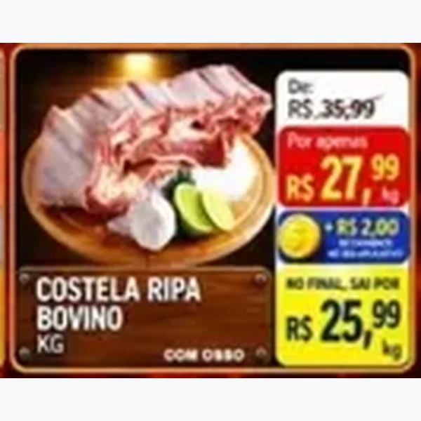Costela Ripa Bovino
