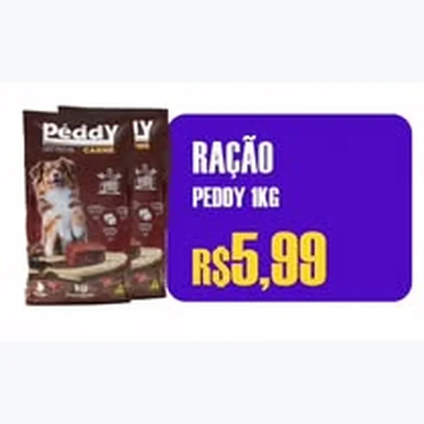 Recorte do encarte de Ração Peddy 1 kg