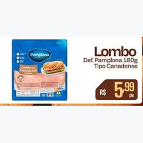 Lombo Defumado Tipo Canadense Pamplona 180 g