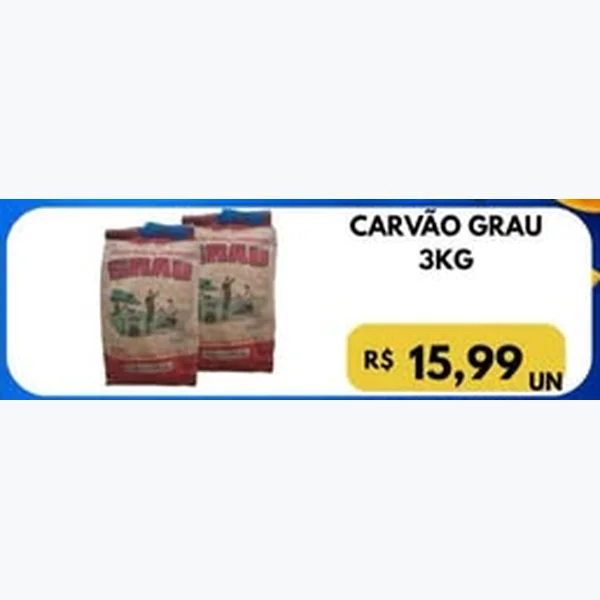 Carvão Grau 3 kg