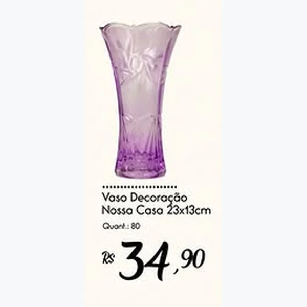 Vaso Decoração Nossa Casa 23 un