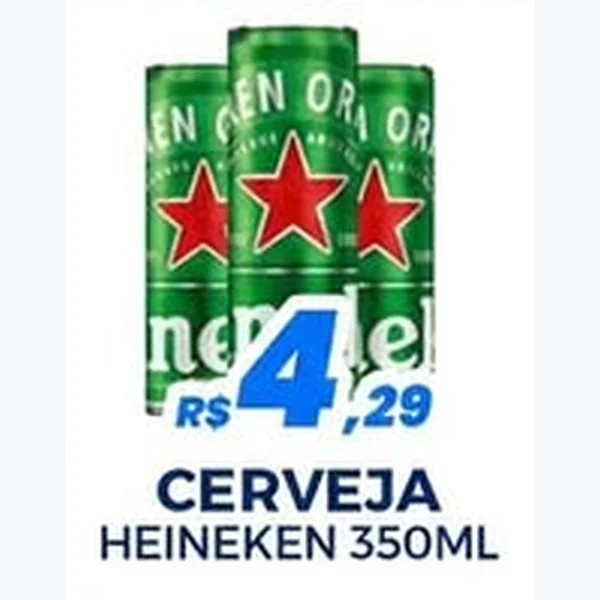 Recorte do encarte de Cerveja Heineken 350 ml