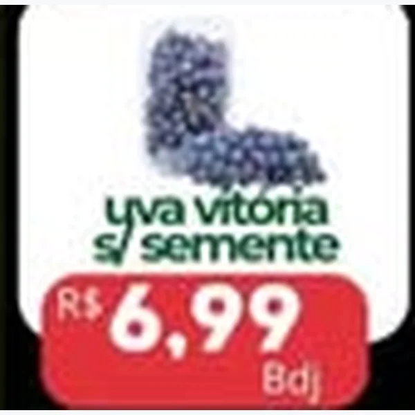 Recorte do encarte de Uva Vitória S/ Semente