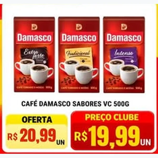 Recorte do encarte de Café Damasco 500 g