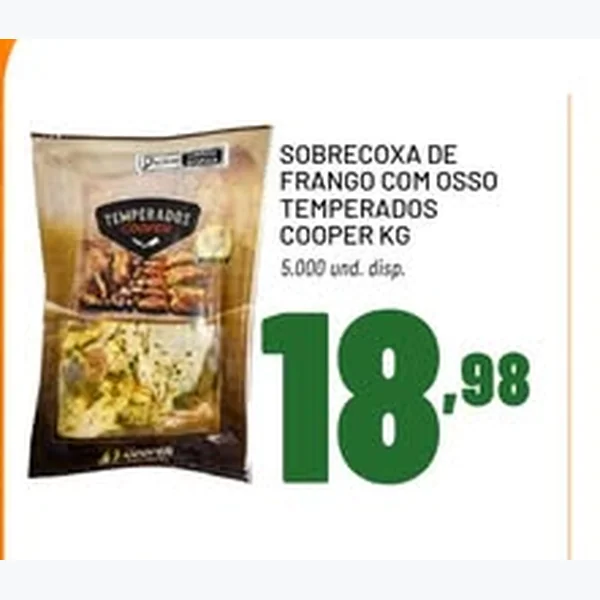 Sobrecoxa de Frango com Osso Temperados Cooper