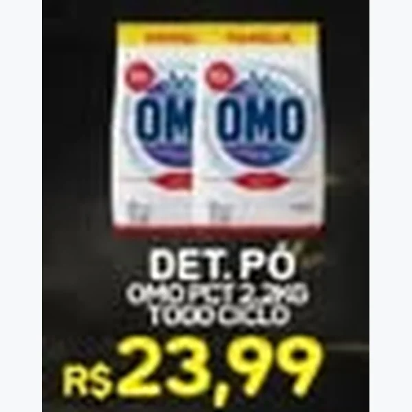Recorte do encarte de Detergente em Pó Omo