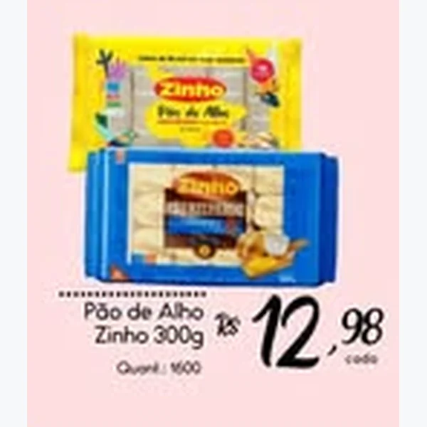 Recorte do encarte de Pão de Alho Zinho 300 g