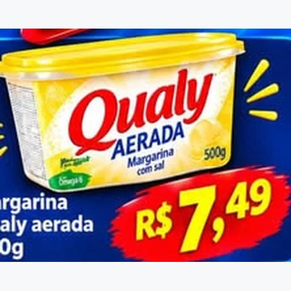 Recorte do encarte de Margarina Aerada Qualy 500 g