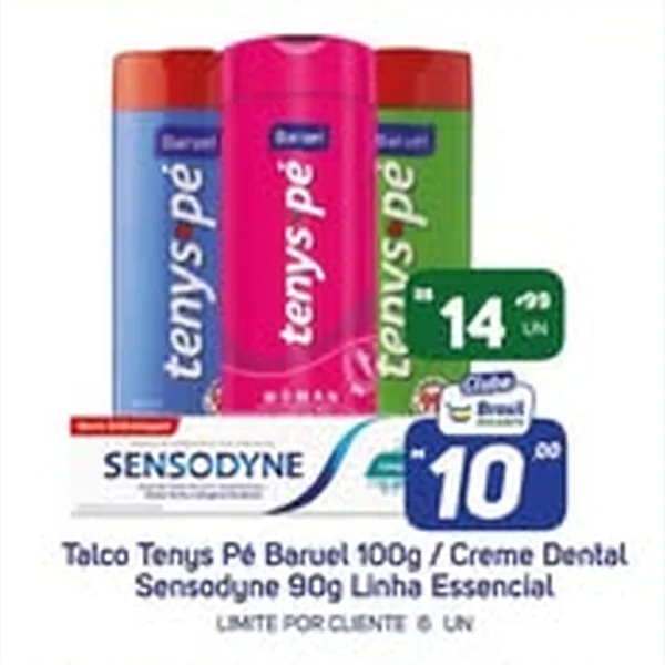Recorte do encarte de Creme Dental Sensodyne 90 g