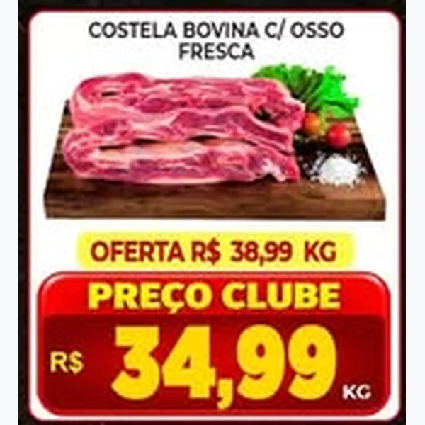 Costela Bovino C/ Osso Fresca