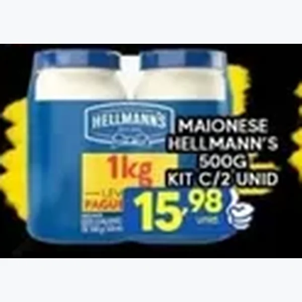 Maionese Hellmann's 2 un × 500 g