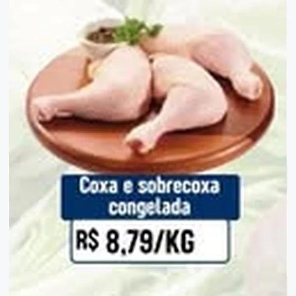 Recorte do encarte de Coxa e Sobrecoxa Congelada
