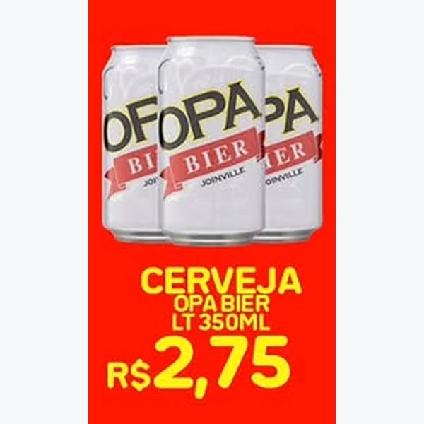 Recorte do encarte de Cerveja Opa Bier 350 ml