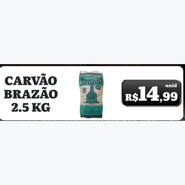 Carvão Brazão 2,5 kg