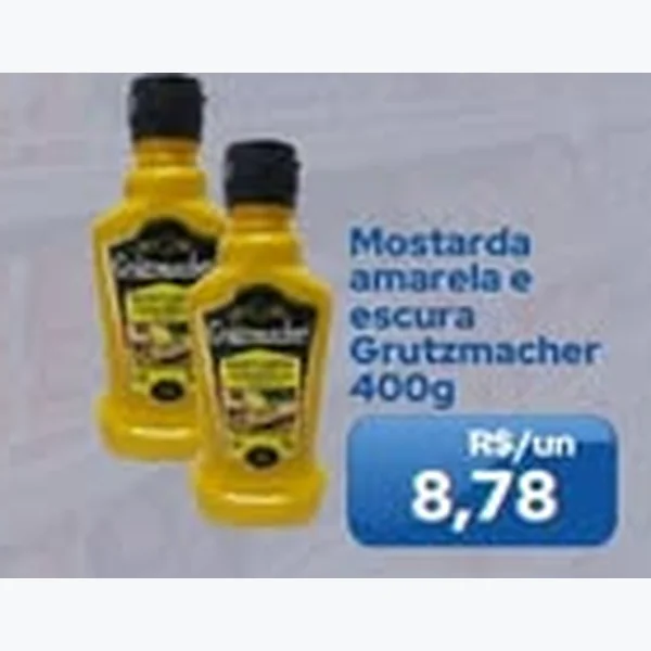 Mostarda Amarela e Escura Grutzmacher 400 g