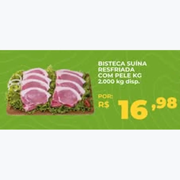 Bisteca Suína Resfriada com Pele