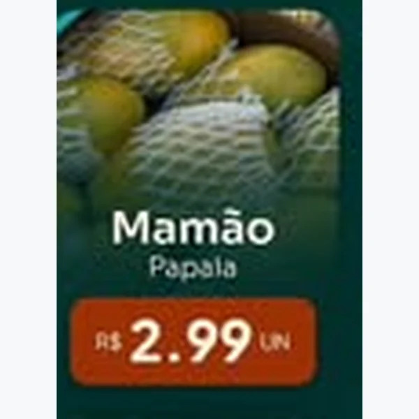 Recorte do encarte de Mamão Papala