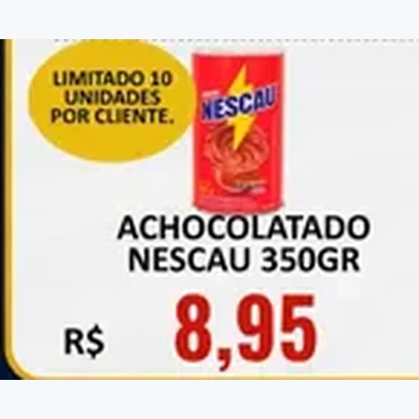 Recorte do encarte de Achocolatado Nescau 350 g