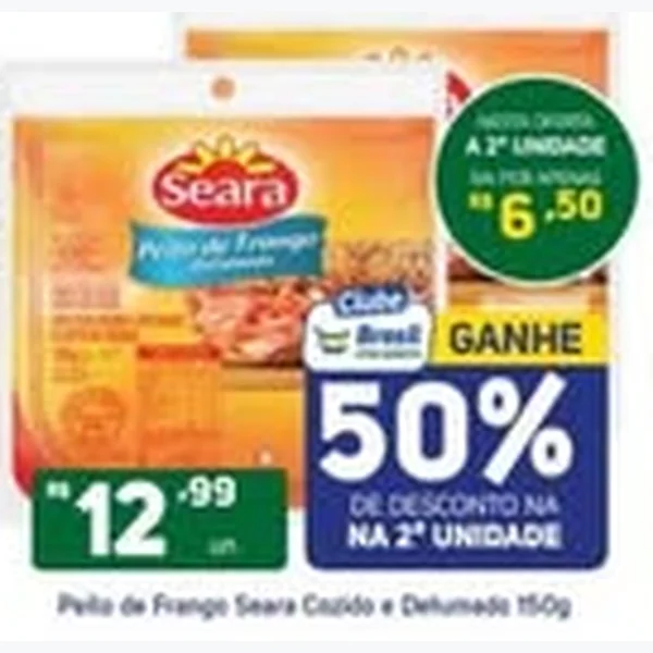 Peito de Frango Cozido e Defumado Seara 150 g